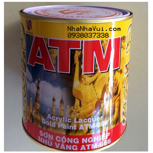 Sơn nhũ vàng Thái Lan ATM 666 1kg | NhaNhaVui.com